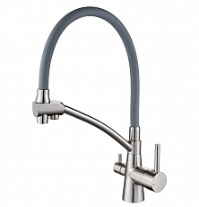 Смеситель для кухни Ledeme L4855A-9 гибкий излив