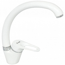Смеситель для кухни Frap H13 F4113-8, высокий излив, белый